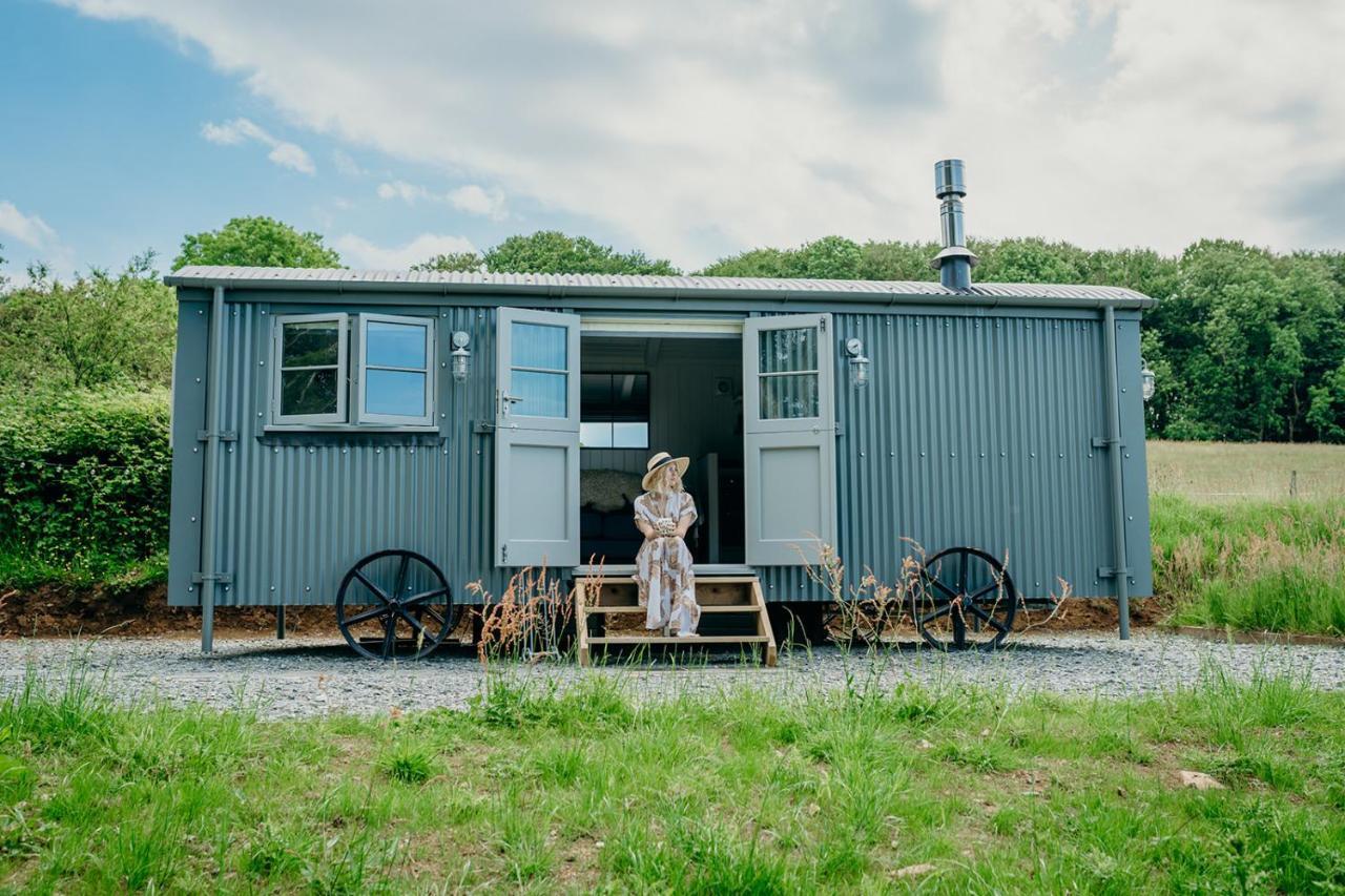 Blatchford Briar - Award Winning Private Shephards Huts With Their Own Secluded Hot Tubs Milton Abbot Buitenkant foto